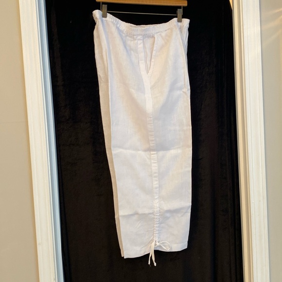 Chico’s woman’s 100% linen capris pants, size Chico’s 3 - Picture 1 of 8
